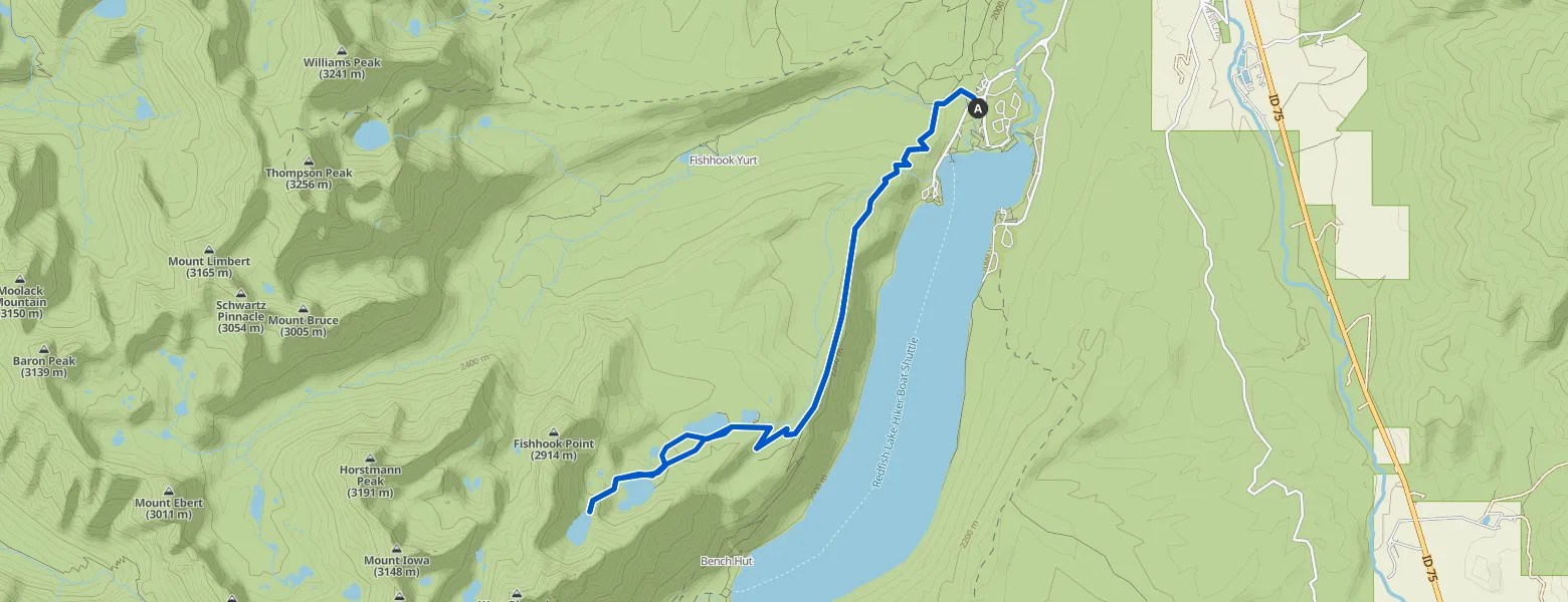 Bench Lakes — Redfish Lake Trailhead — Sawtooth Wilderness Area hike